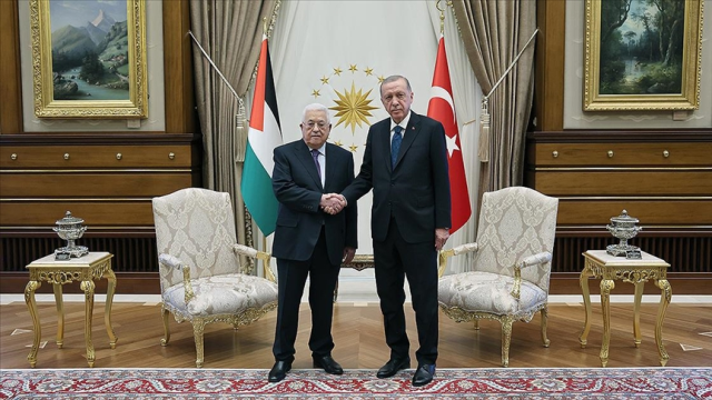 Son Dakika: Cumhurbaşkanı Erdoğan, Filistin Devlet Başkanı Mahmud Abbas ile görüştü