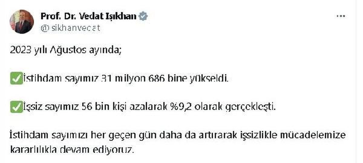 İstihdam Sayısı Artıyor, İşsizlik Azalıyor