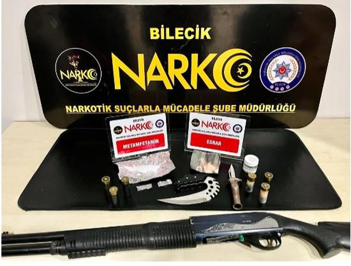 Bilecik\'te Uyuşturucu Operasyonunda Çok Sayıda Madde Ele Geçirildi