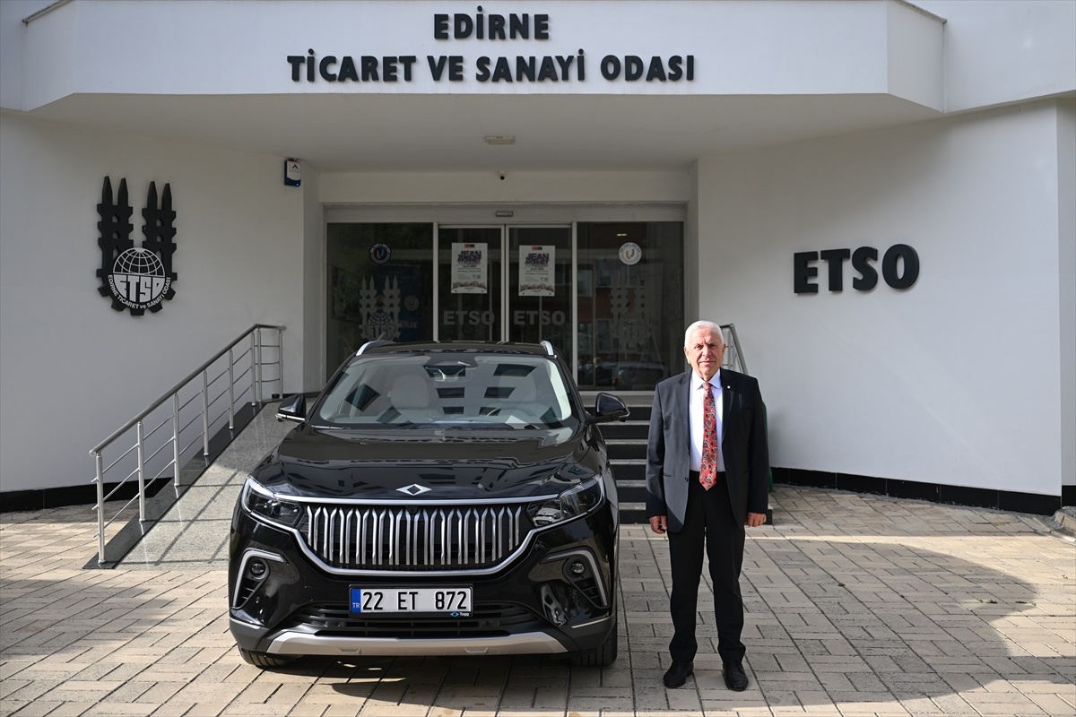 Edirne Ticaret ve Sanayi Odası, Türkiye\'nin yerli ve milli otomobili Togg\'u teslim aldı