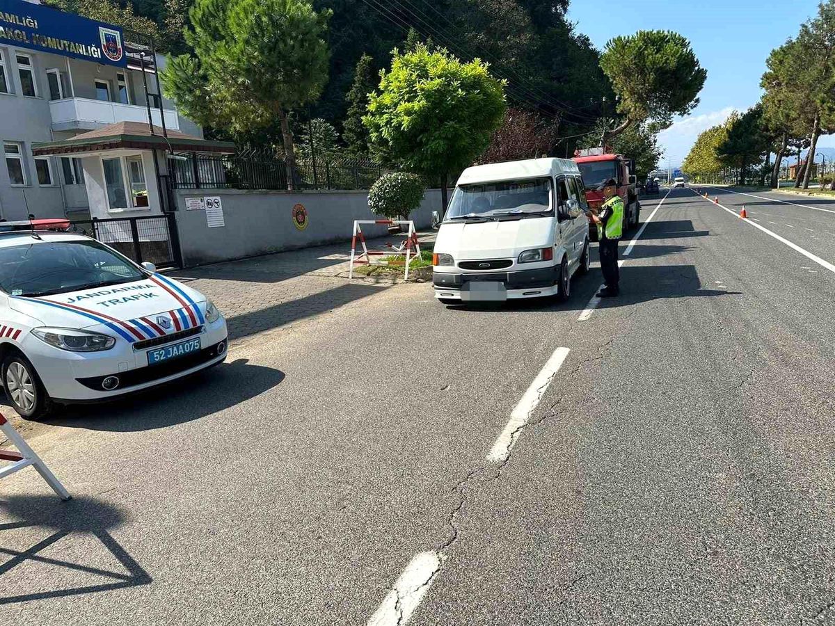 Ordu\'da trafik denetimleri sonuçları açıklandı
