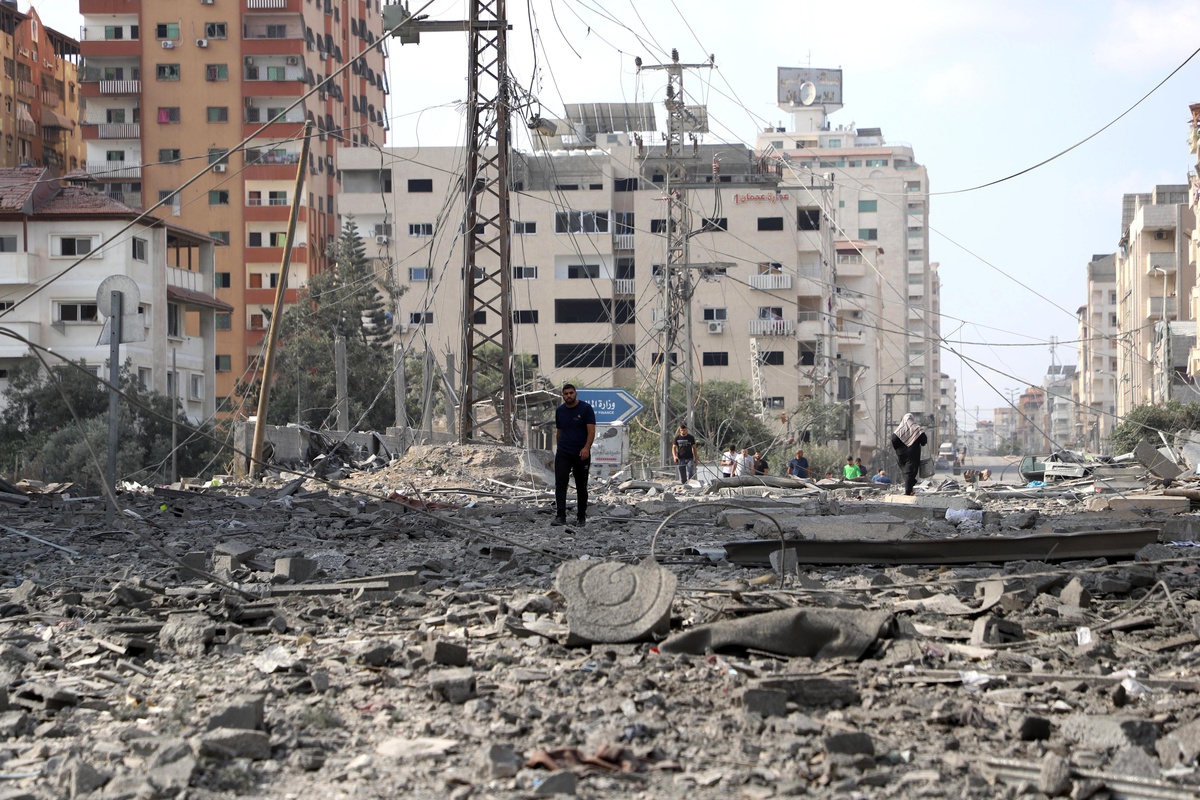 Albüm: İsrail\'in Gazze\'ye Düzenlediği Hava Saldırılarında Çok Sayıda Bina Yerle Bir Oldu