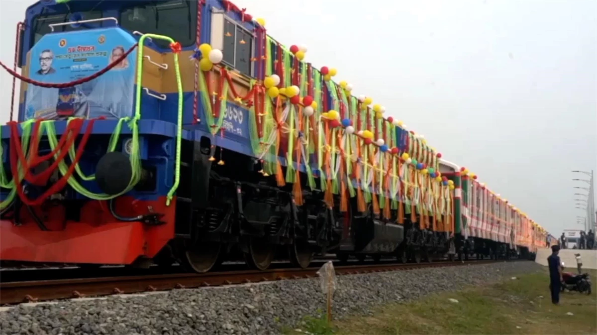 Bangladeş\'teki en büyük demiryolu projesi resmen açıldı
