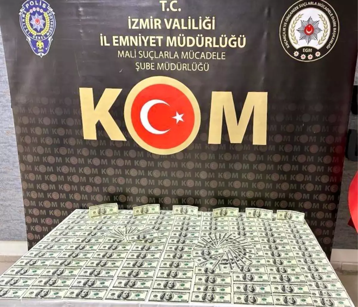 İzmir\'de 19 Bin 500 Dolar Sahte Para Operasyonu