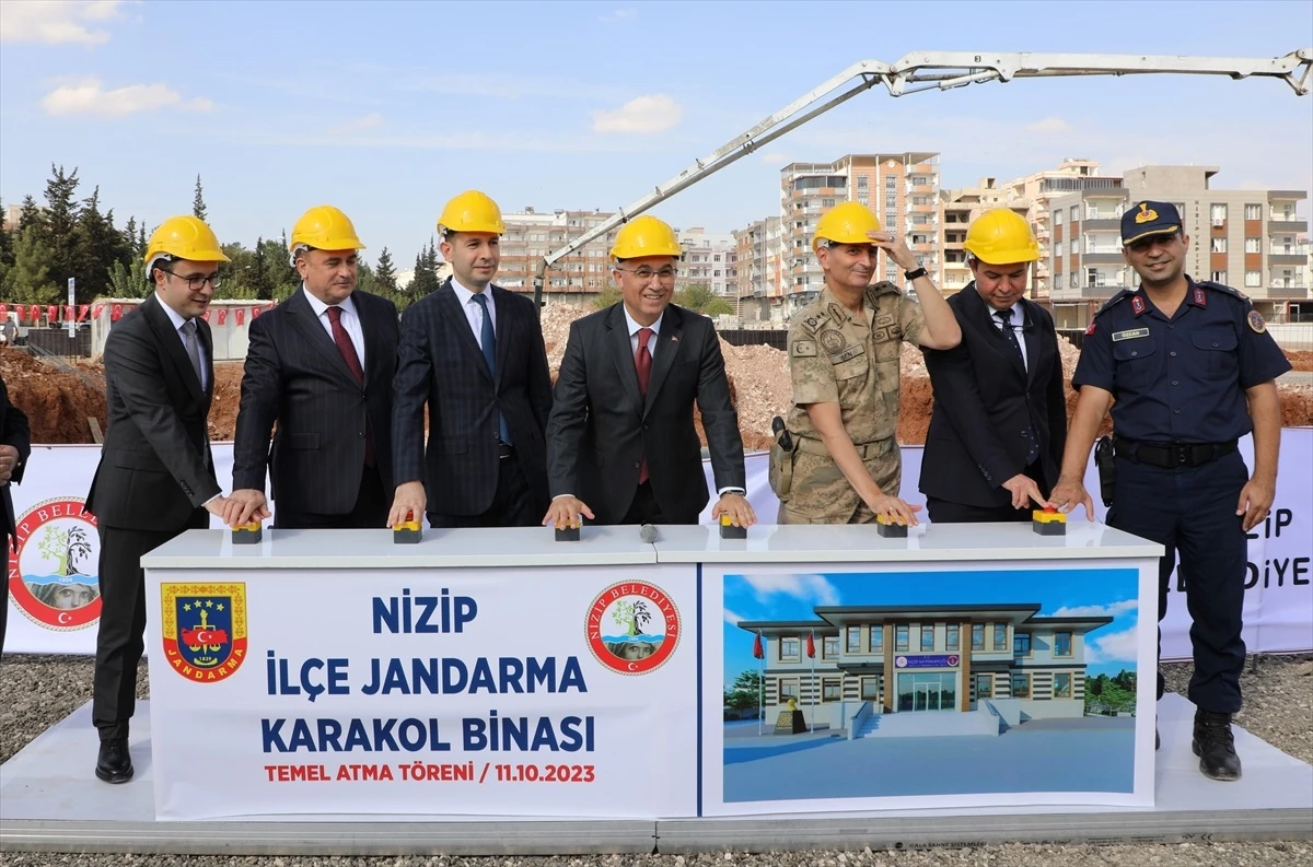 Nizip İlçe Jandarma Komutanlığı Hizmet Binası\'nın Temeli Atıldı