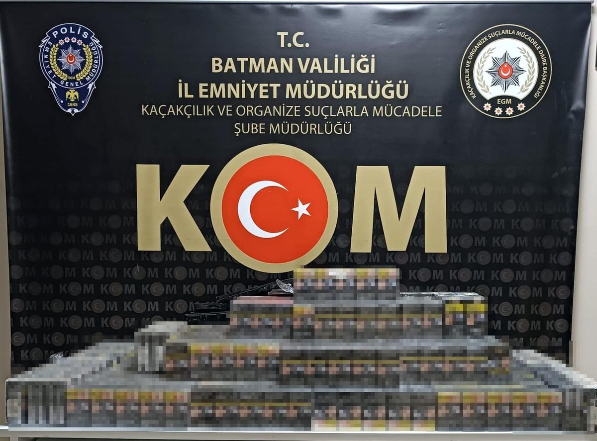 Batman\'da Kaçak Sigara ve Nargile Tütünü Operasyonu