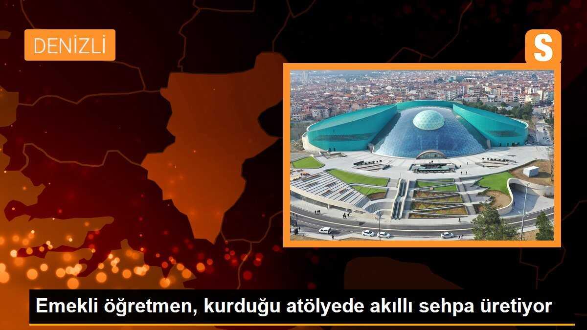 Emekli öğretmen, kurduğu atölyede akıllı sehpa üretiyor