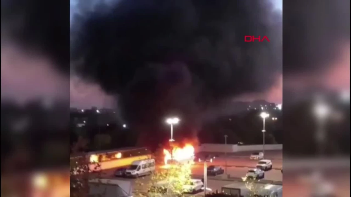 Bayrampaşa\'da İspark Otoparkında Yangın Çıktı