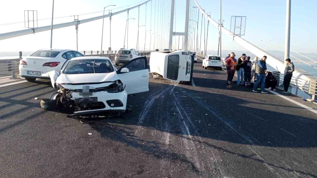 Osmangazi Köprüsü'nde trafik kazası: 9 kişi yaralandı