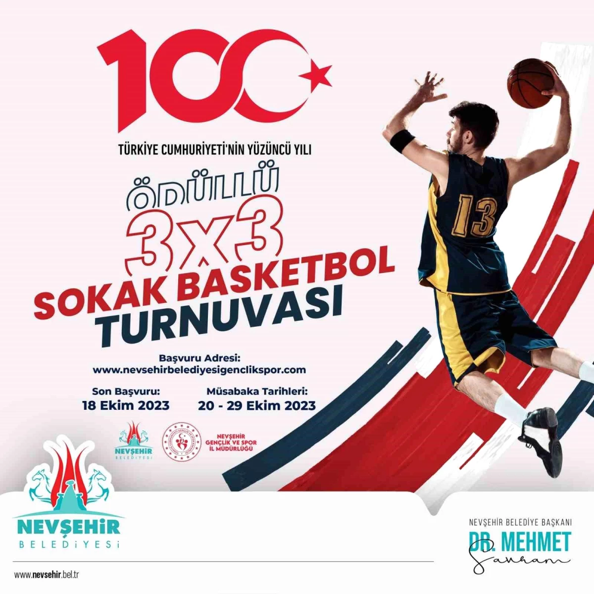 Nevşehir\'de 3x3 Sokak Basketbolu Turnuvası Başvuruları Başladı