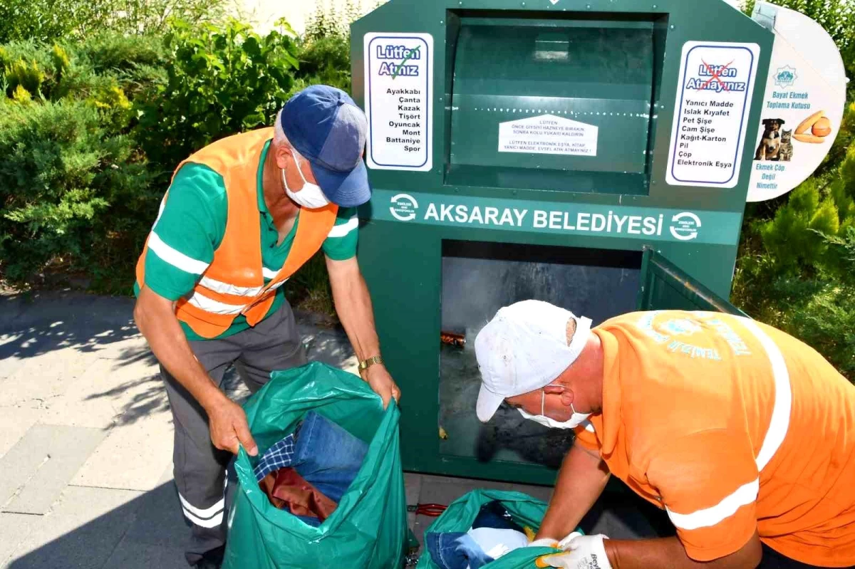 Aksaray Belediyesi Giysi Kumbaraları ile 50 Ton Geri Dönüşüm Ürünü Ekonomiye Kazandırdı