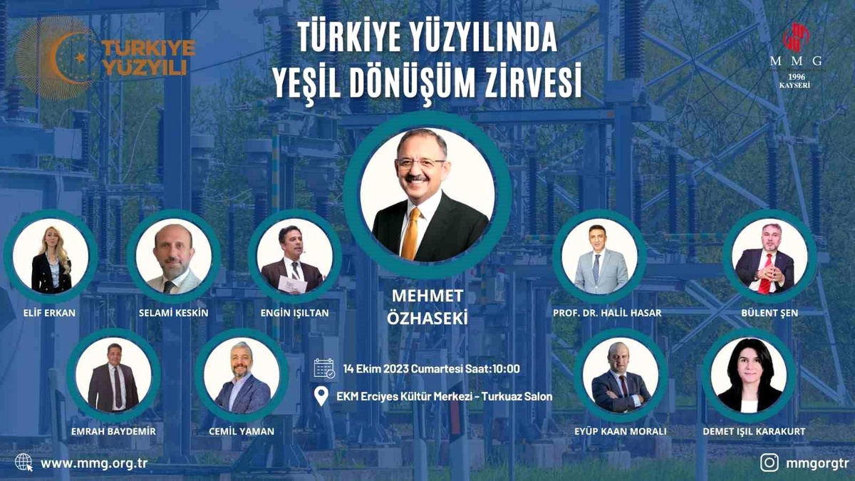 Çevre Bakanı Mehmet Özhaseki, Kayseri\'ye geliyor