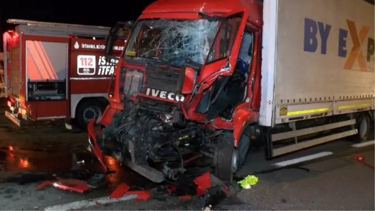 Beykoz\'da alkollü TIR şoförü kaza yaptı