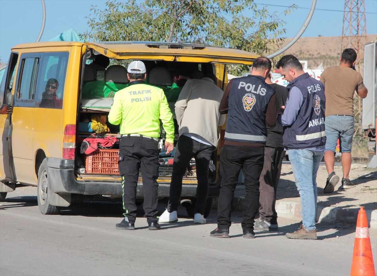 Beypazarı ilçesinde düzensiz göçmenlere yönelik denetim yapıldı