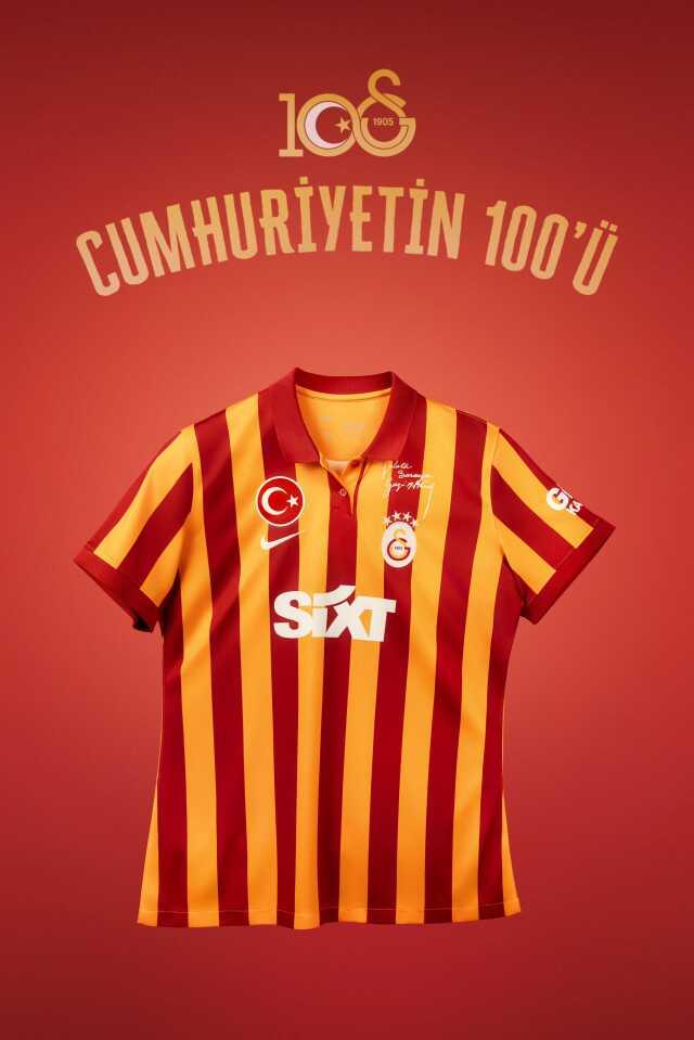 Galatasaray'dan Cumhuriyetin 100. yılına özel forma! Atatürk detayı taraftarı mest etti