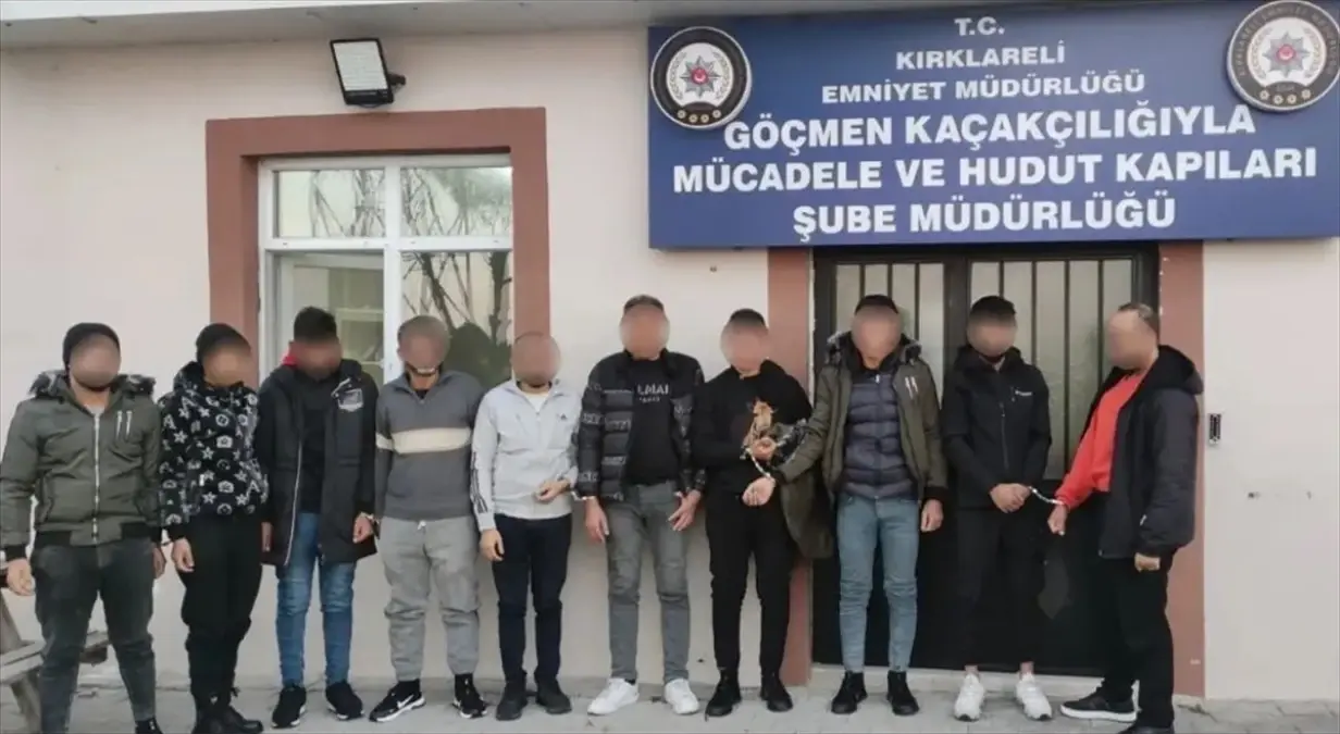 Kırklareli\'nde 34 düzensiz göçmen yakalandı