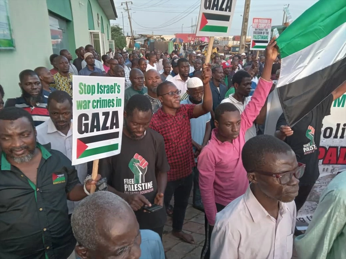 Nijerya\'da Filistin\'e Destek Gösterisi