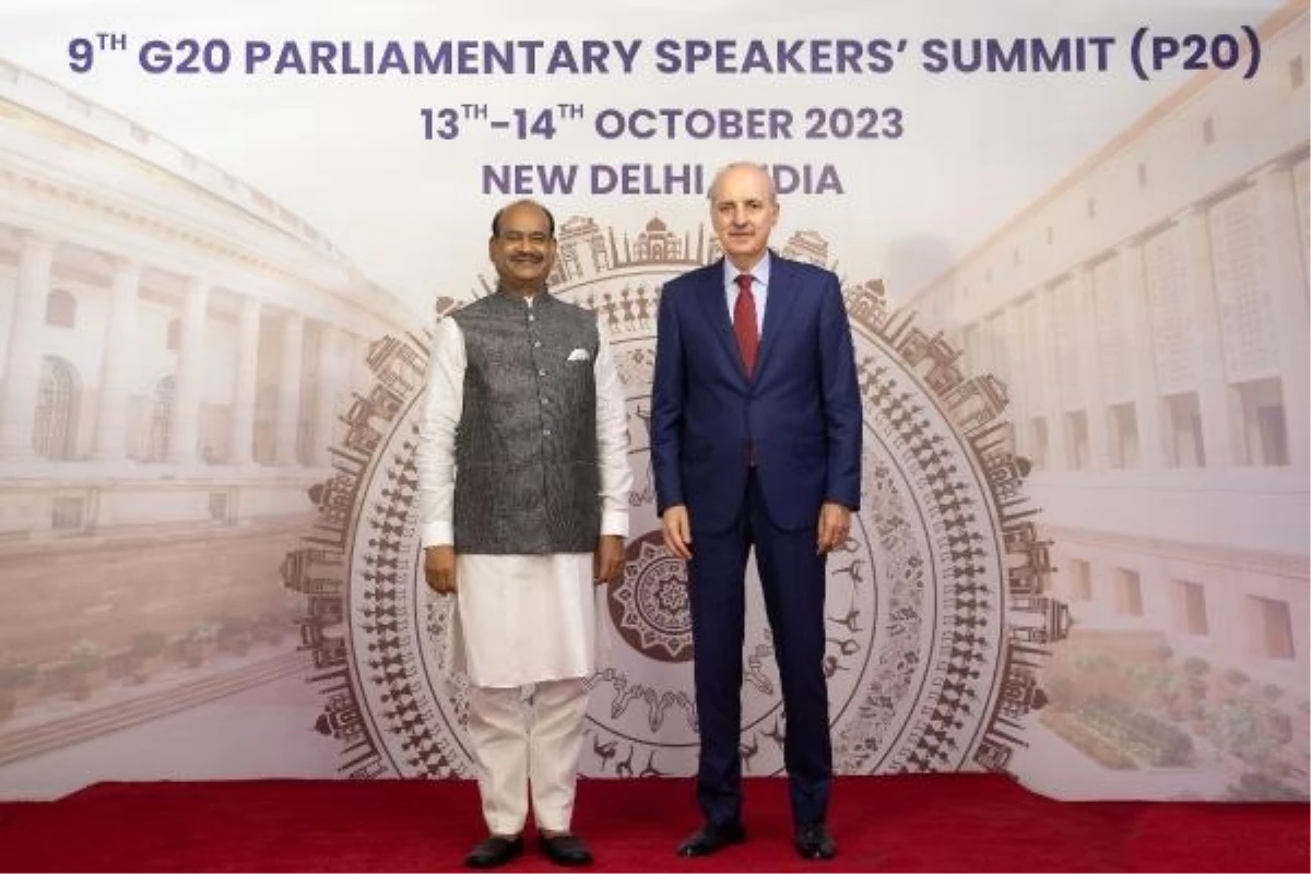 TBMM Başkanı Numan Kurtulmuş, Hindistan\'da düzenlenen G20 Parlamento Başkanları Zirvesi\'ne katıldı