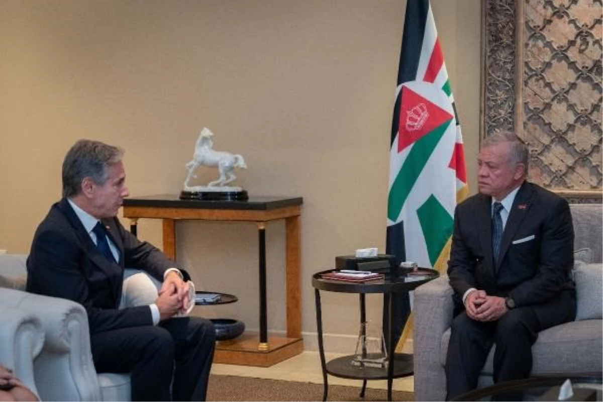 Ürdün Kralı Abdullah, ABD Dışişleri Bakanı ile görüşerek Gazze\'ye yardım koridorları açılmasını istedi