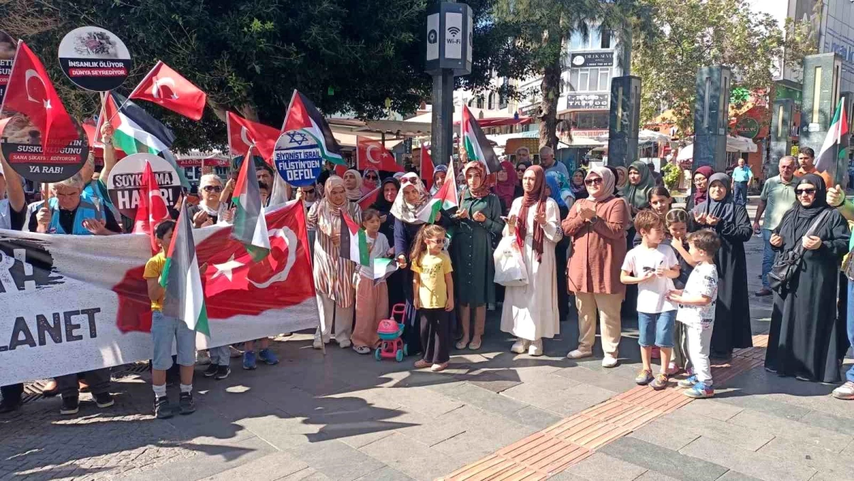 Memur Sen Antalya İl Temsilciliği İsrail\'in Filistin\'e yönelik soykırımını protesto etti