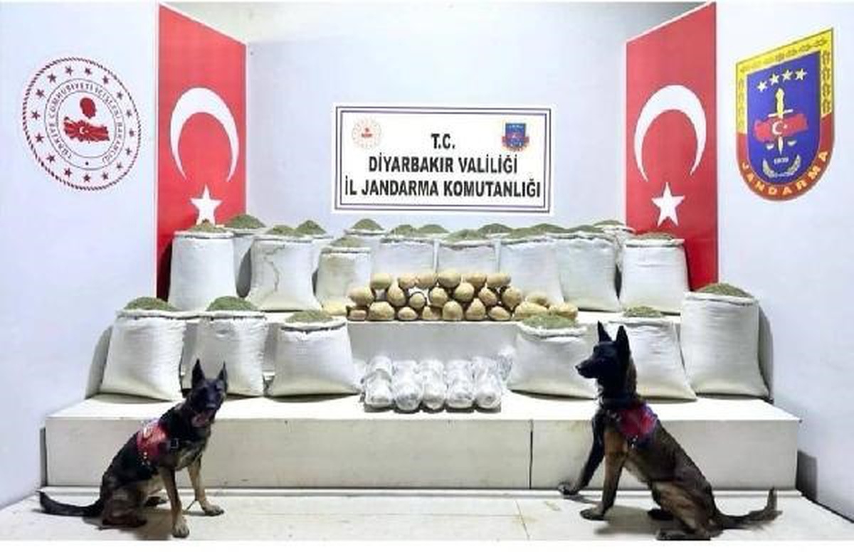 Diyarbakır\'da büyük uyuşturucu operasyonu: 637 kilogram esrar ele geçirildi
