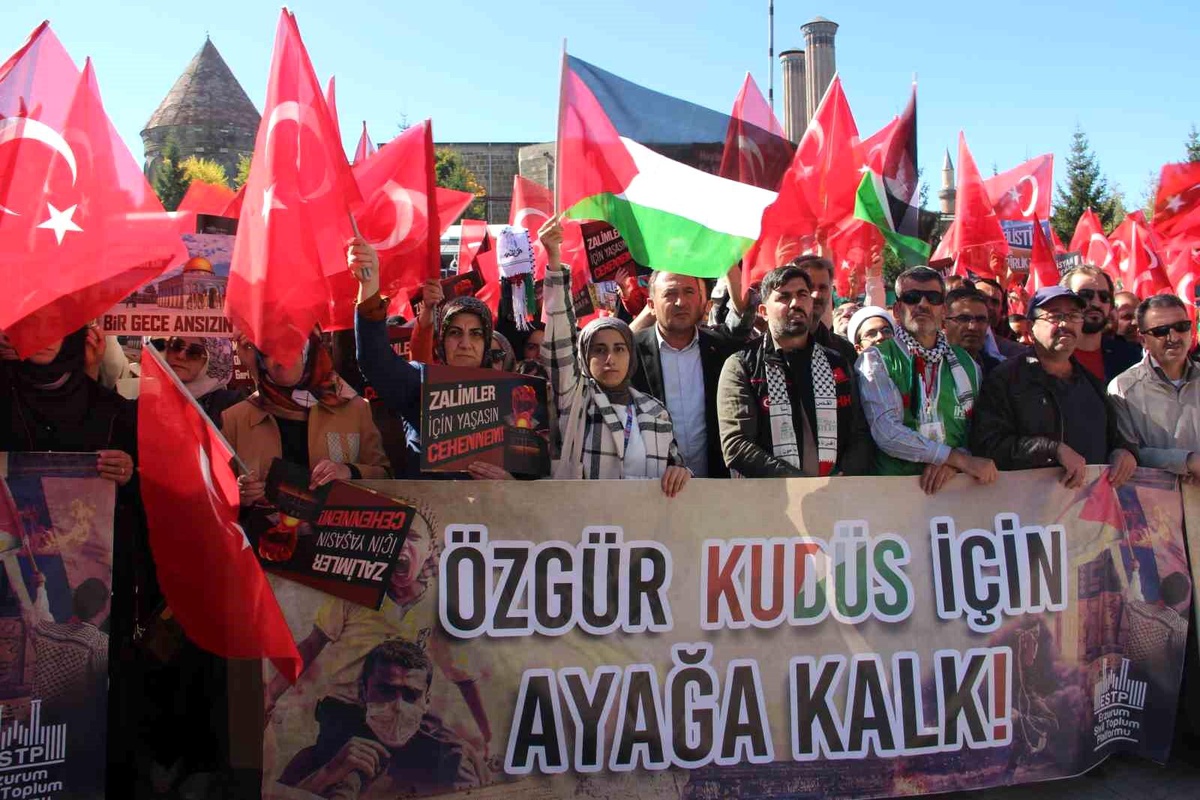 Erzurum\'da Filistin\'e Destek Programı Düzenlendi