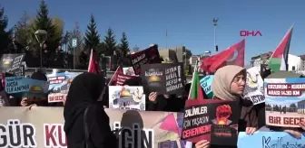 Erzurum'da İsrail-Filistin çatışmasında hayatını kaybedenler için gıyabi cenaze namazı kılındı