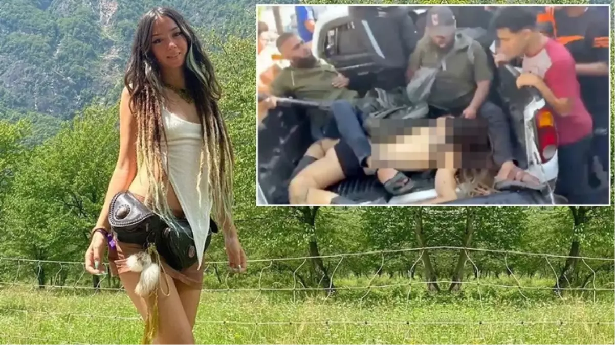 Hamas\'ın yarı çıplak halde kamyonda gezdirdiği kadının telefonundan ailesine mesaj gitti