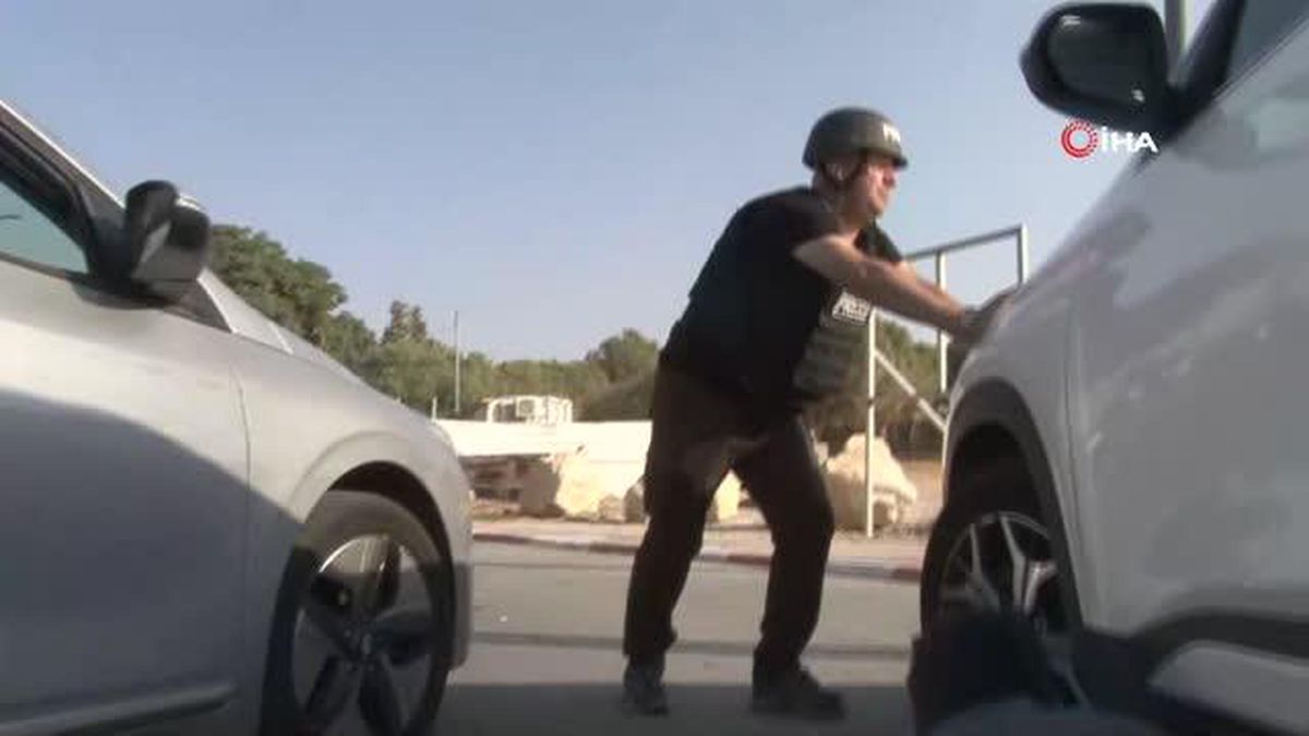 İsrail\'in Sderot kentinde gazetecilerin çekim yaptığı bölgede havan topu atıldı