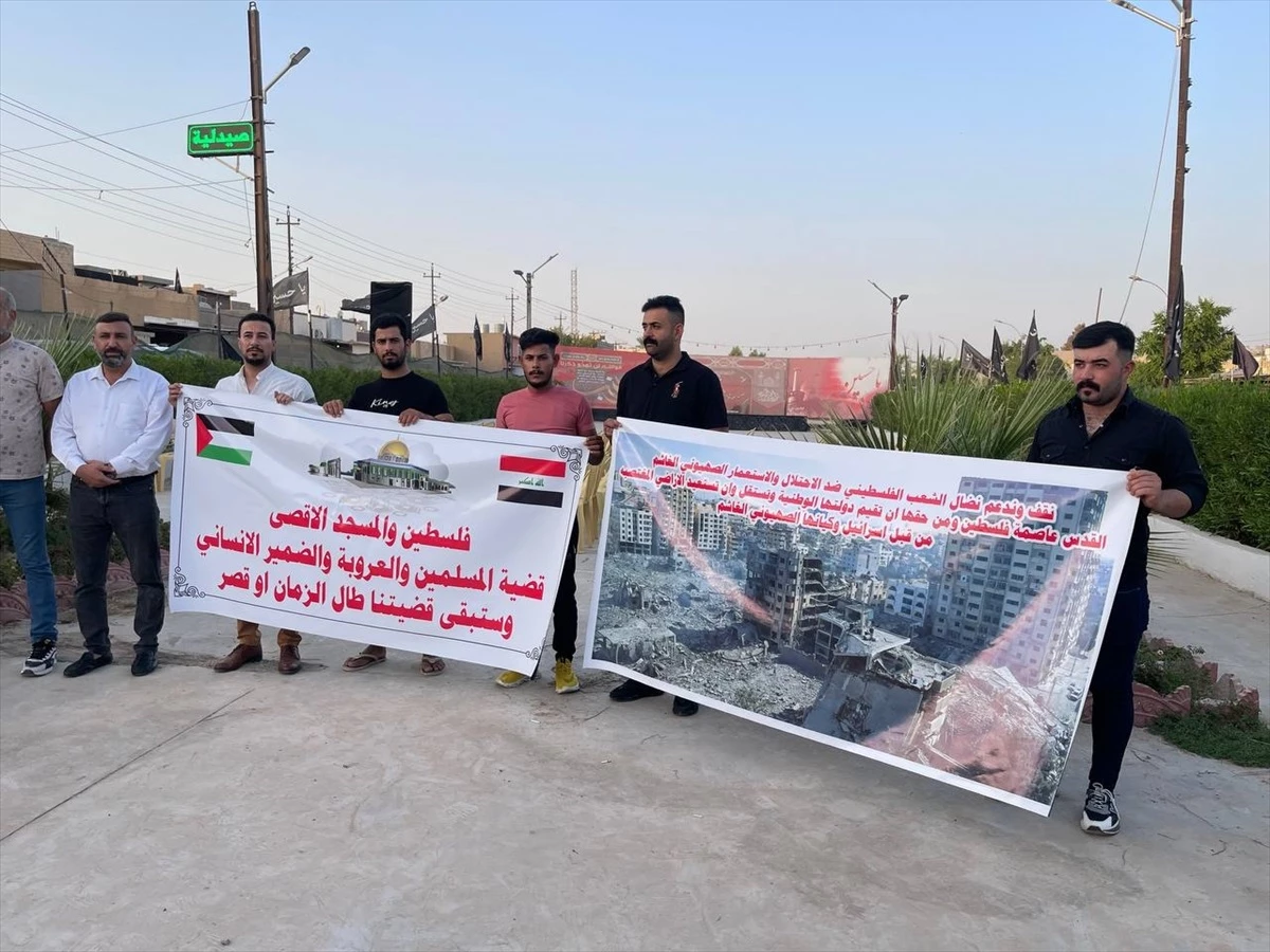 Irak\'ın Kerkük kentinde Filistin\'e destek gösterisi düzenlendi