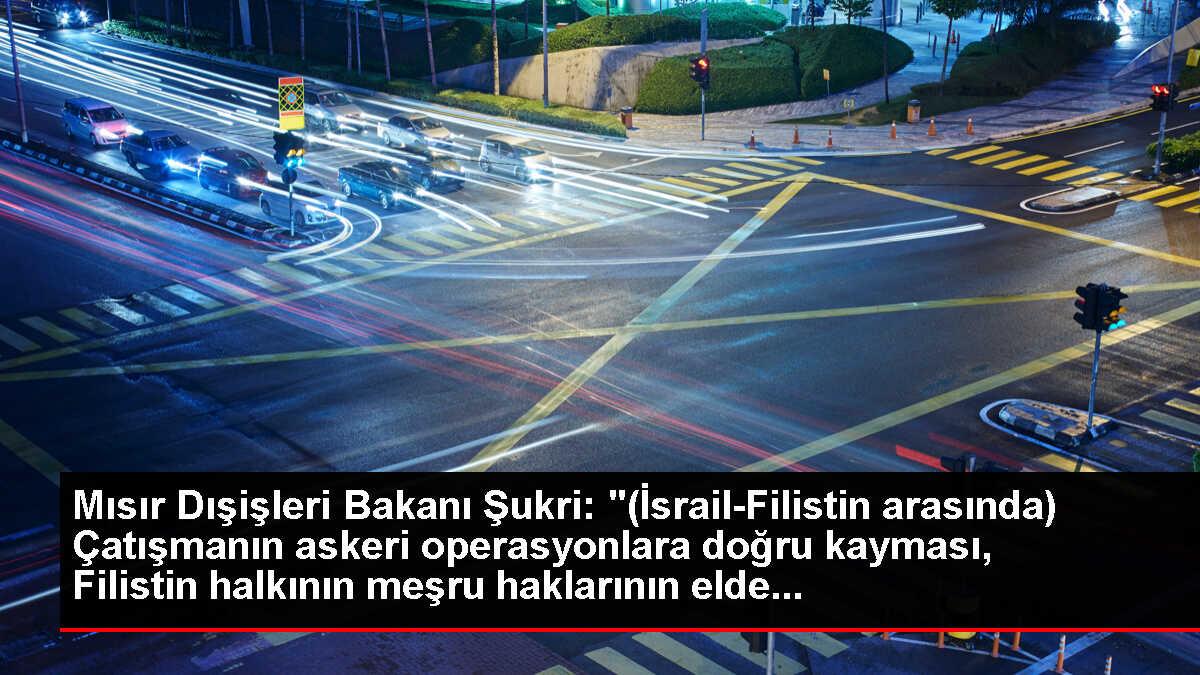 Mısır Dışişleri Bakanı Şukri: '(İsrail-Filistin arasında) Çatışmanın askeri operasyonlara doğru kayması, Filistin halkının meşru haklarının elde...