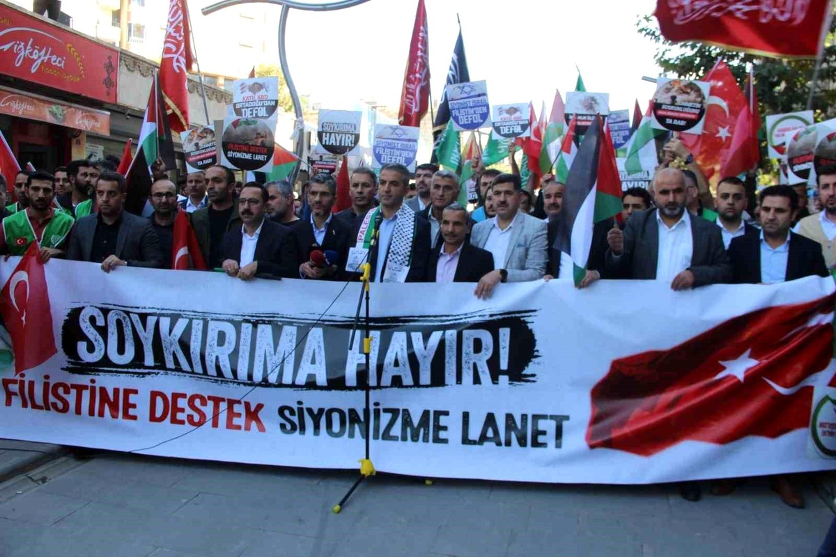 Şırnak\'ta Filistin\'e destek mitingi düzenlendi