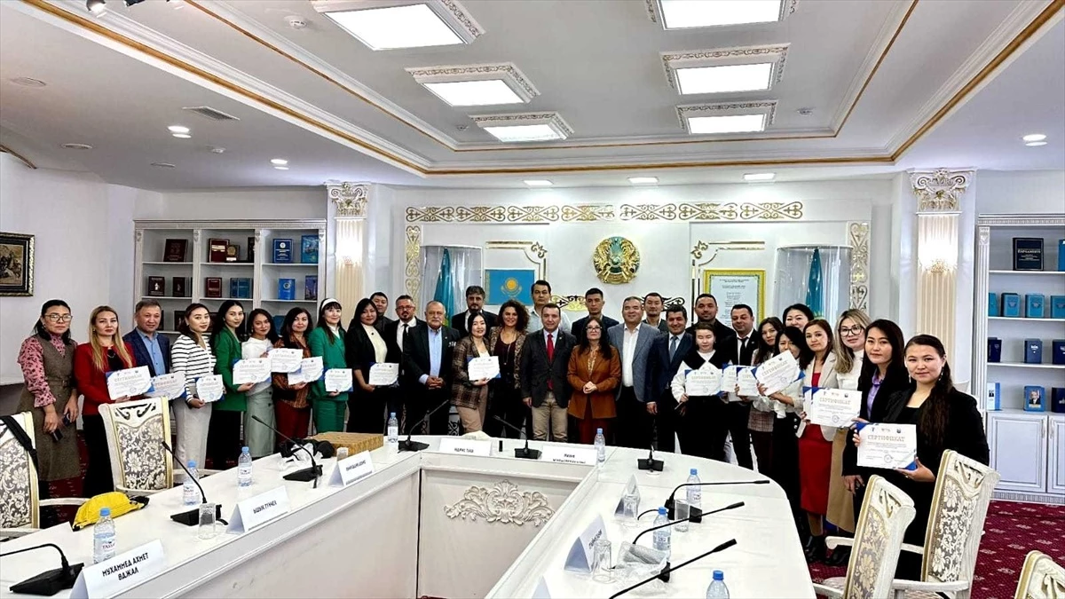 Antalya Gazeteciler Cemiyeti, Medya Köprüsü Projesi kapsamında Kazakistan\'da meslektaşlarıyla buluştu