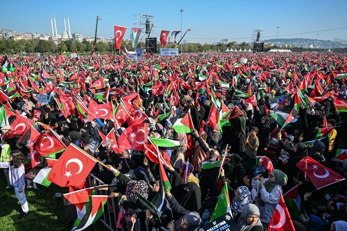 İstanbul\'da "Özgür Filistin Mitingi" yapıldı