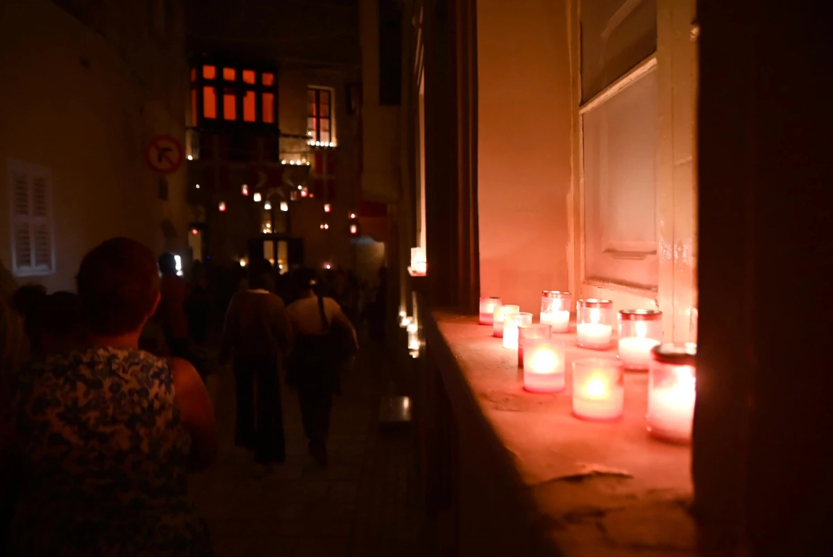 Malta\'da Birgu Mum Işığı Festivali