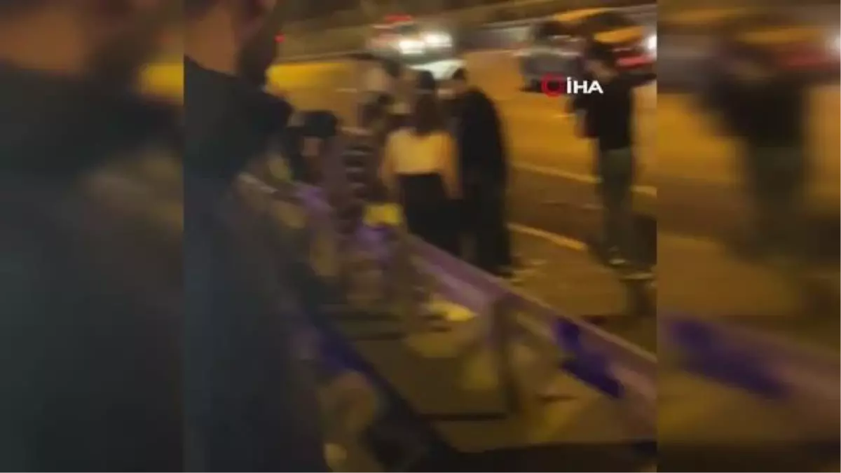 Merter'de kontrolden çıkan araç takla atıp bariyerlere çarptı: 1 ölü, 4 yaralı