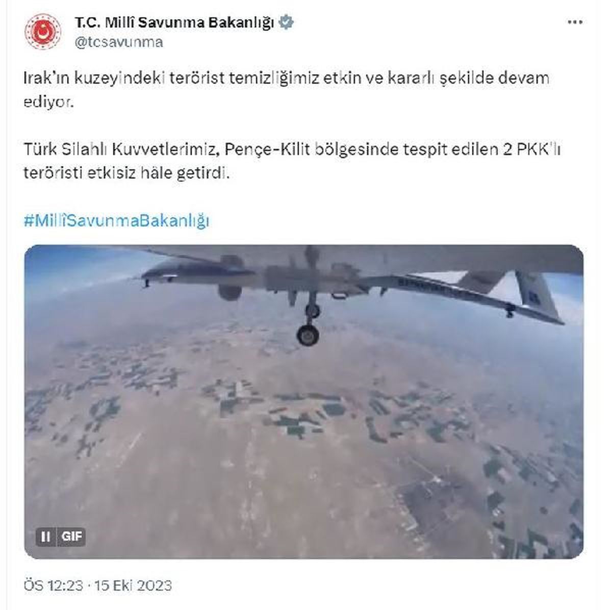 Pençe-Kilit bölgesinde 2 PKK\'lı terörist etkisiz hale getirildi