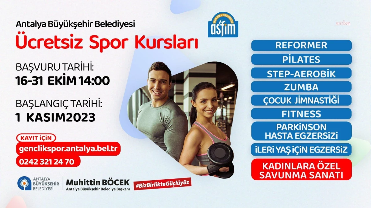 Antalya Spor ve Fitness Merkezleri\'nde Yeni Dönem Kayıtları Başladı