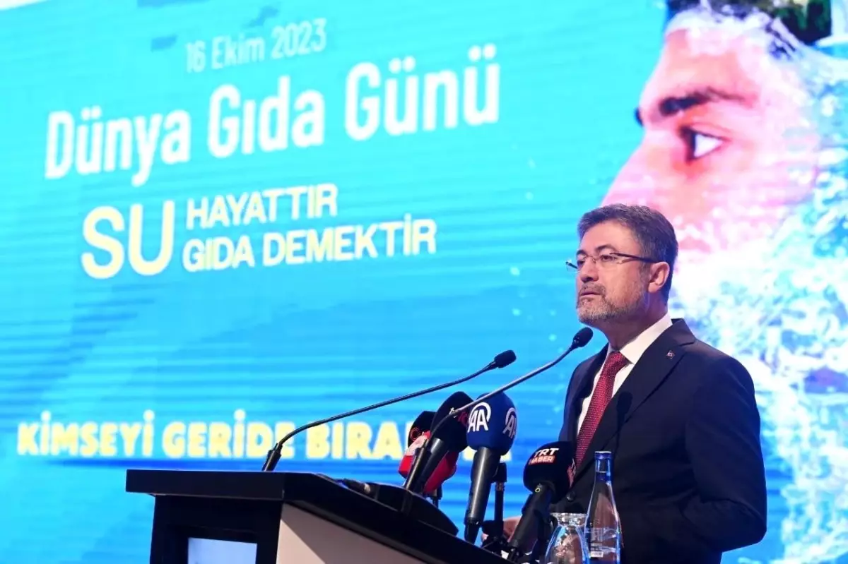 Bakan Yumaklı\'dan Dünya Gıda Günü\'nde "Gazze\'de gıda hakkı" vurgusu Açıklaması