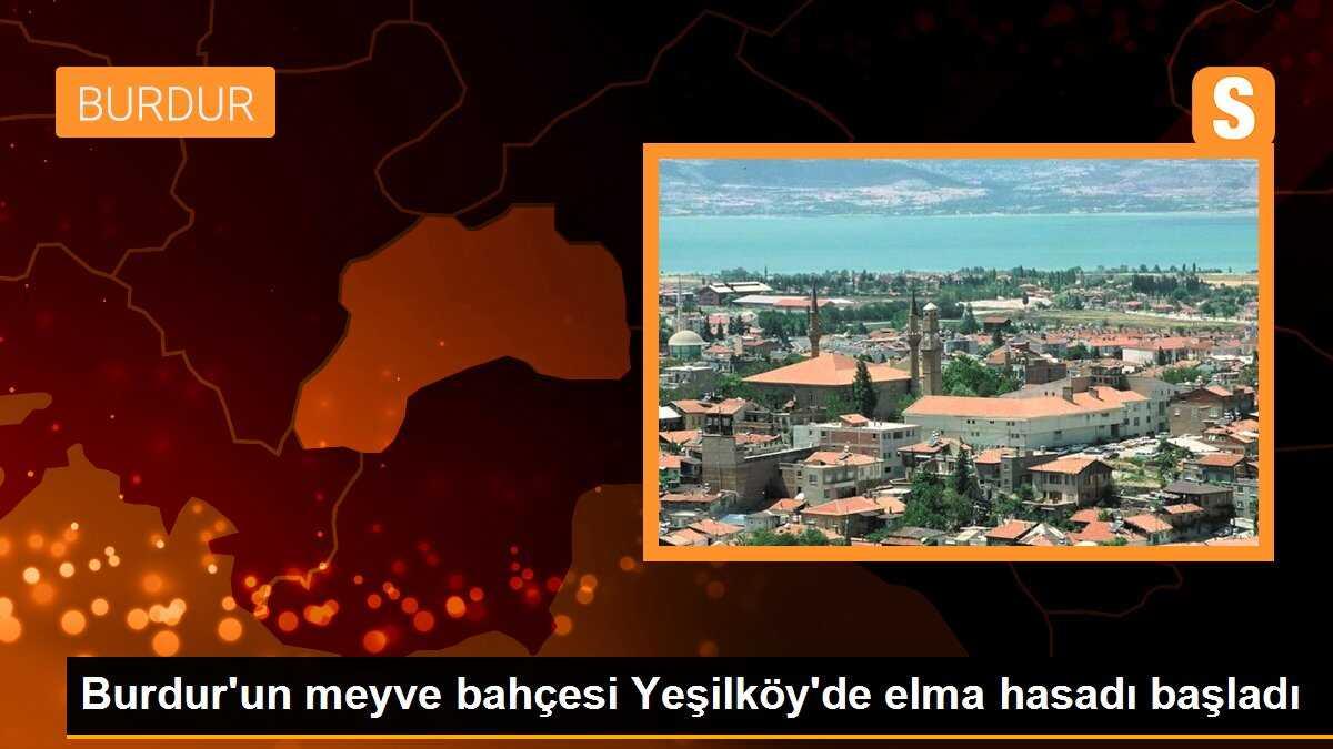 Burdur\'un meyve bahçesi Yeşilköy\'de elma hasadı başladı