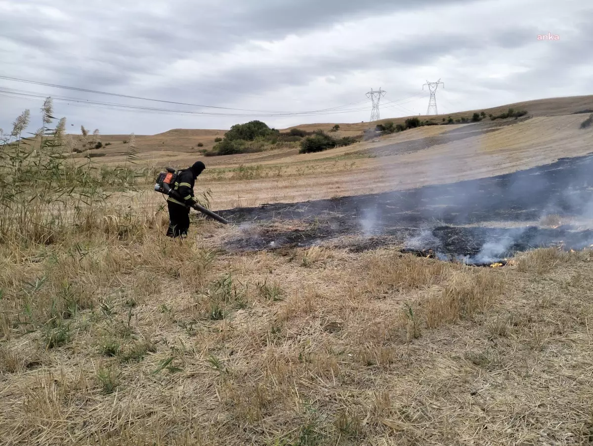 Edirne İtfaiyesi, örtü yangınlarına hava üfleme makinesi ile müdahale edecek