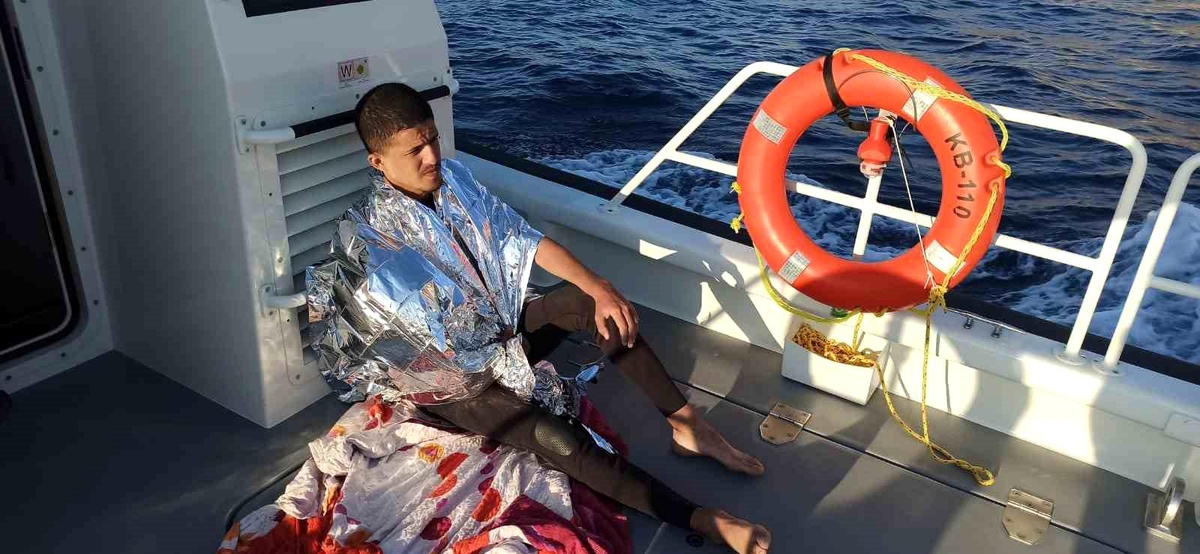 Bodrum\'da 160 düzensiz göçmen karaya çıkarıldı, 2 göçmen kaçakçılığı şüphelisi yakalandı