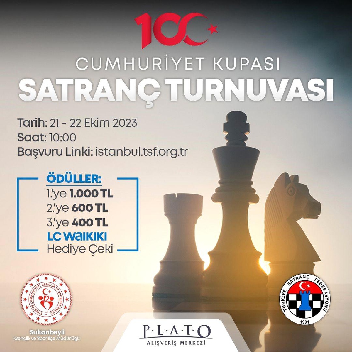 Cumhuriyet Kupası Satranç Turnuvası Plato AVM\'de