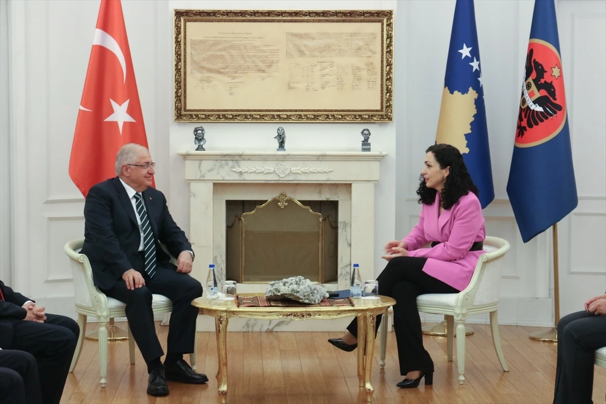 Milli Savunma Bakanı Yaşar Güler, Kosova Savunma Bakanı Ejup Maqedonci ile görüştü