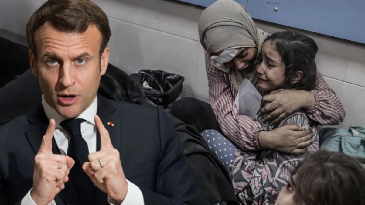 Fransa Cumhurbaşkanı Macron\'dan İsrail\'in hastane saldırısına tepki