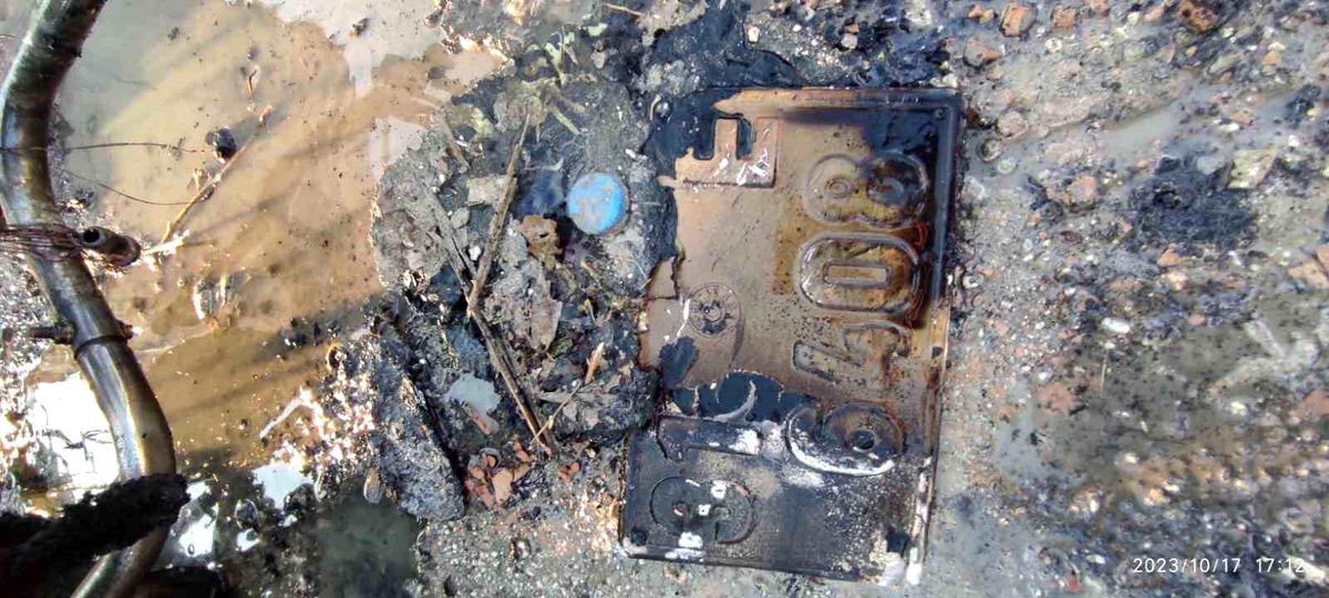 Antakya-Samandağ ilçesinde motosiklet alev aldı