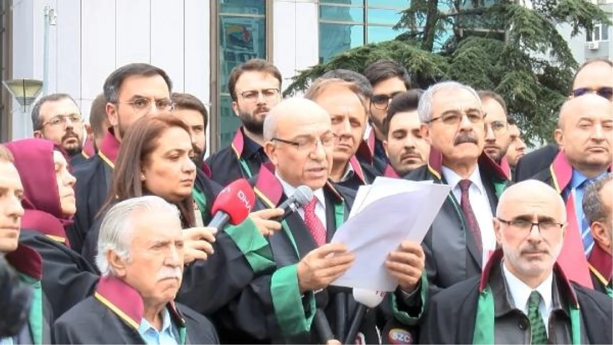 İstanbul Barosu Avukatları İsrail Başkonsolosluğu Önünde Protesto Yaptı