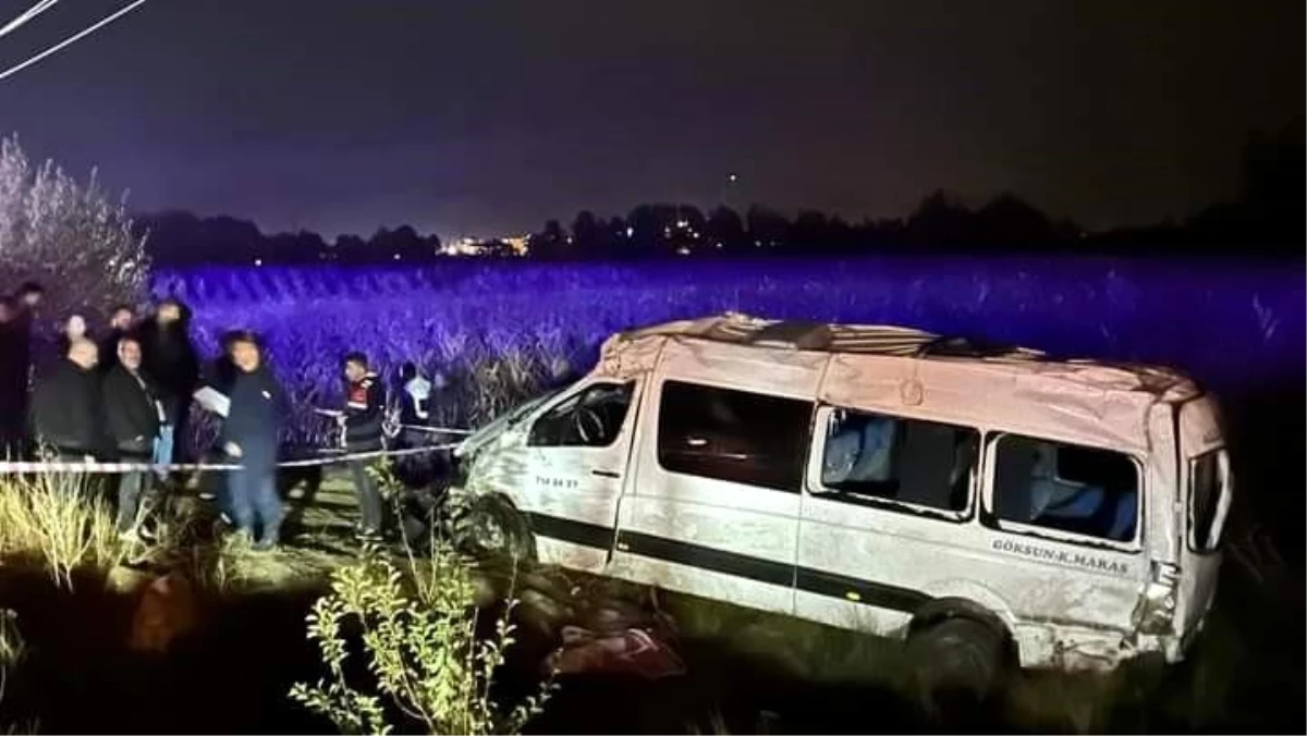 Kahramanmaraş\'ta Minibüs Kazası: 1 Ölü, 13 Yaralı