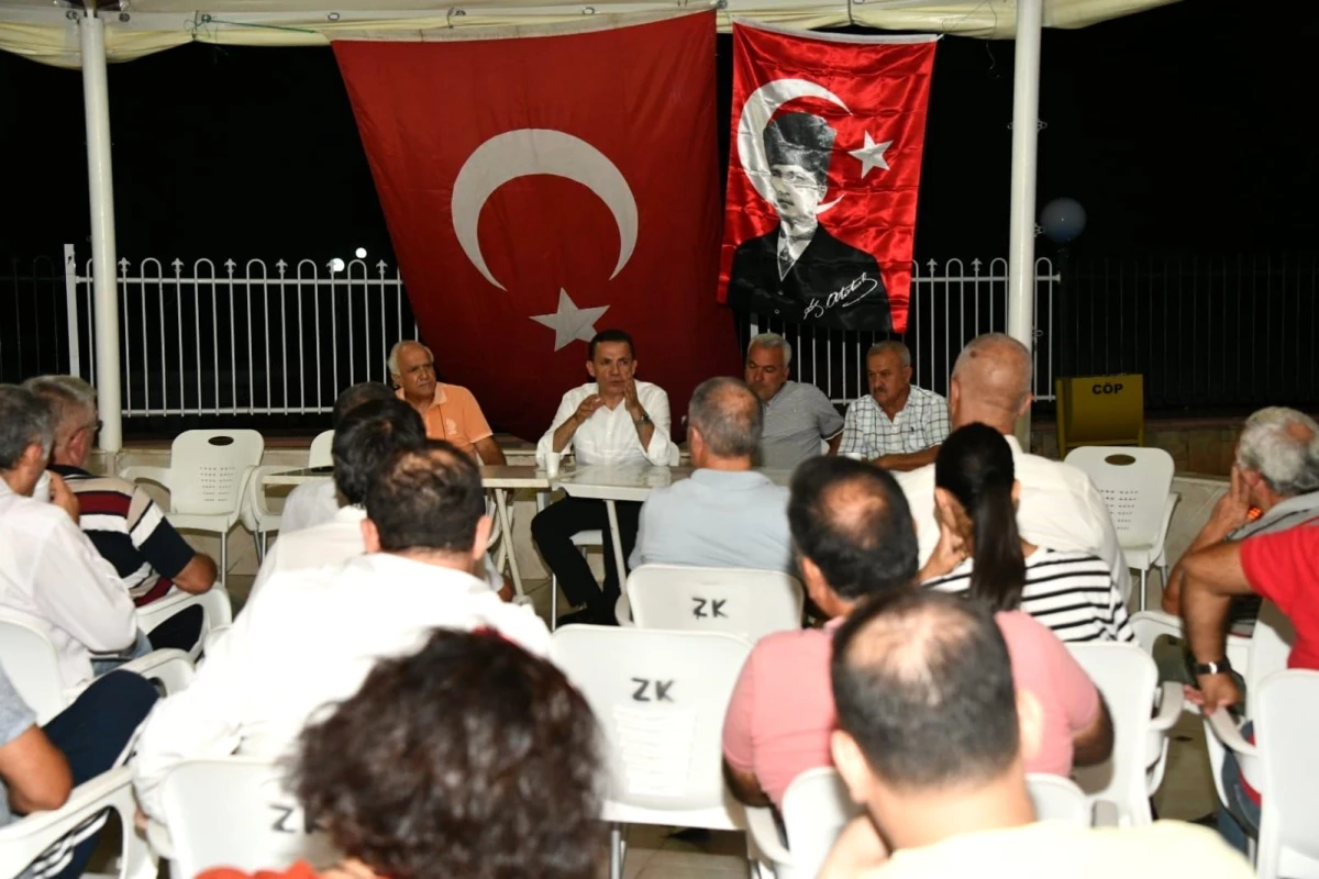 Yenişehir Belediye Başkanı Abdullah Özyiğit, Zeytinkent Sitesi sakinleriyle bir araya geldi