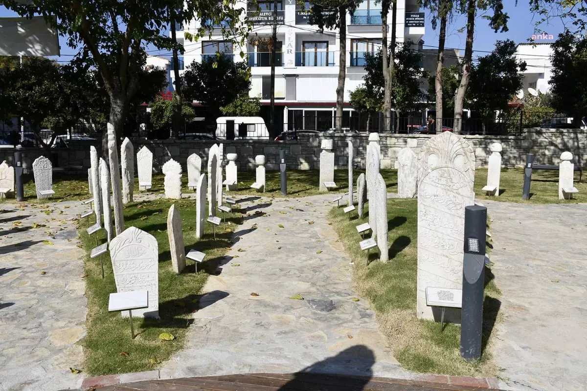 Kuşadası\'nda Osmanlı dönemine ait mezar taşları sergilenecek